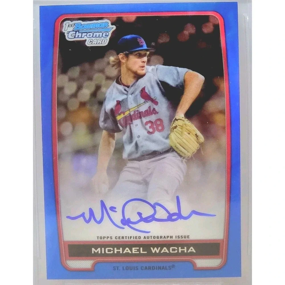 2012 Bowman Chrome Draft Picks - Michael Wacha Blue Refractor #/150 Auto BGS 9.5